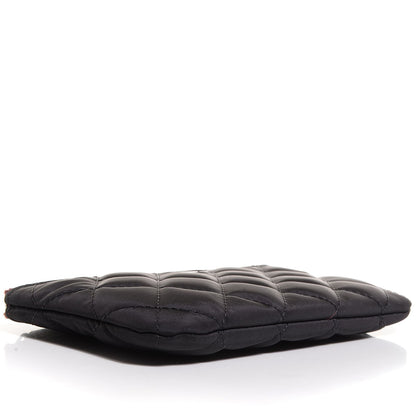 Chanel Nylon Quilted Cocoon Cosmetic Pouch Black 4 of 8