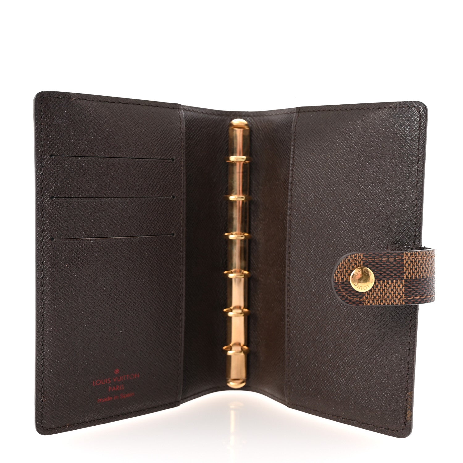 Louis Vuitton Damier Ebene Small Ring Agenda Cover 5 of 6