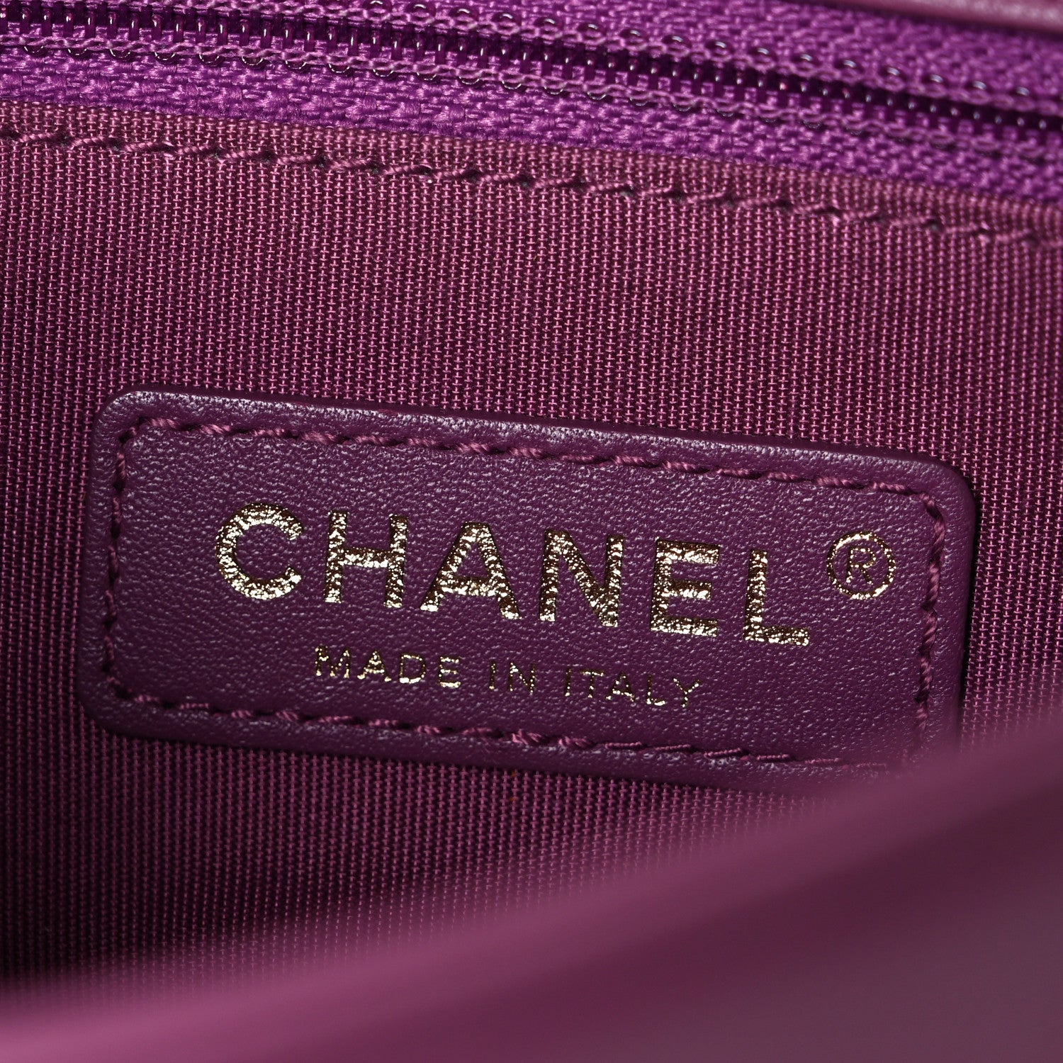 Chanel Caviar Quilted Mini Studded Flap  Purple 6 of 10