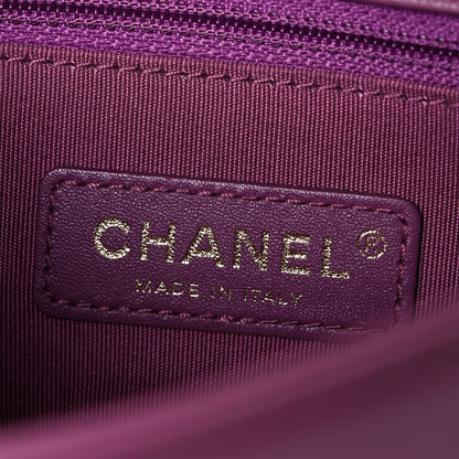 Chanel Caviar Quilted Mini Studded Flap  Purple 6 of 10