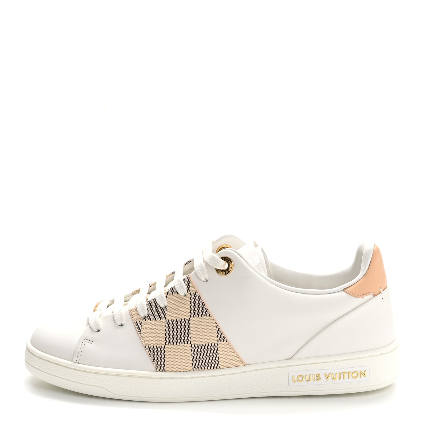 Damier Azur Front Row Sneaker 36 White