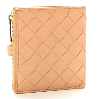 Bottega Veneta Nappa Intrecciato French Compact Wallet Beige 3 of 6