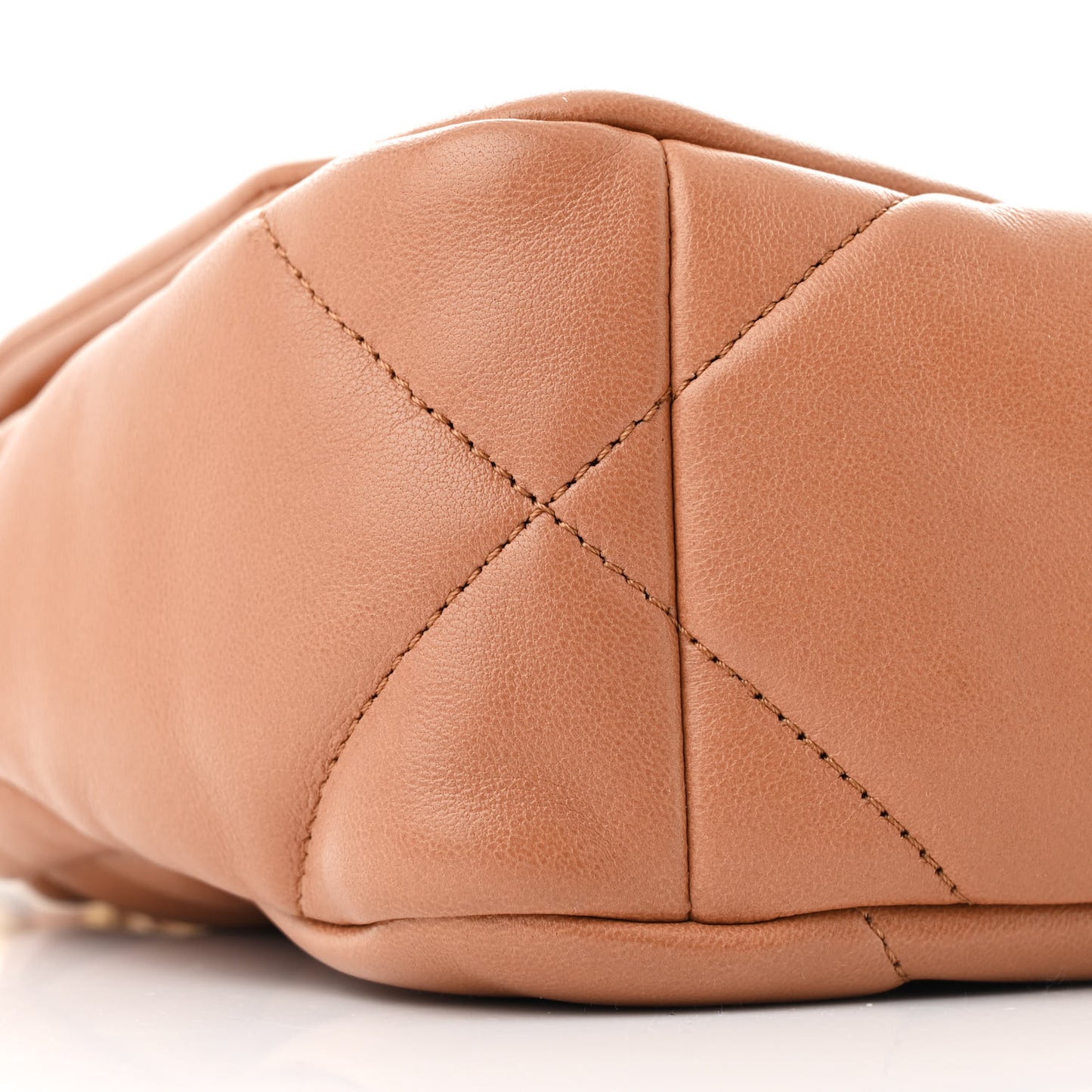 Lambskin Quilted Medium Chanel 19 Flap Brown