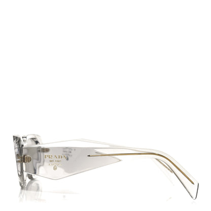 Prada Acetate Symbole Sunglasses SPR 17W Transparent Gold 3 of 7