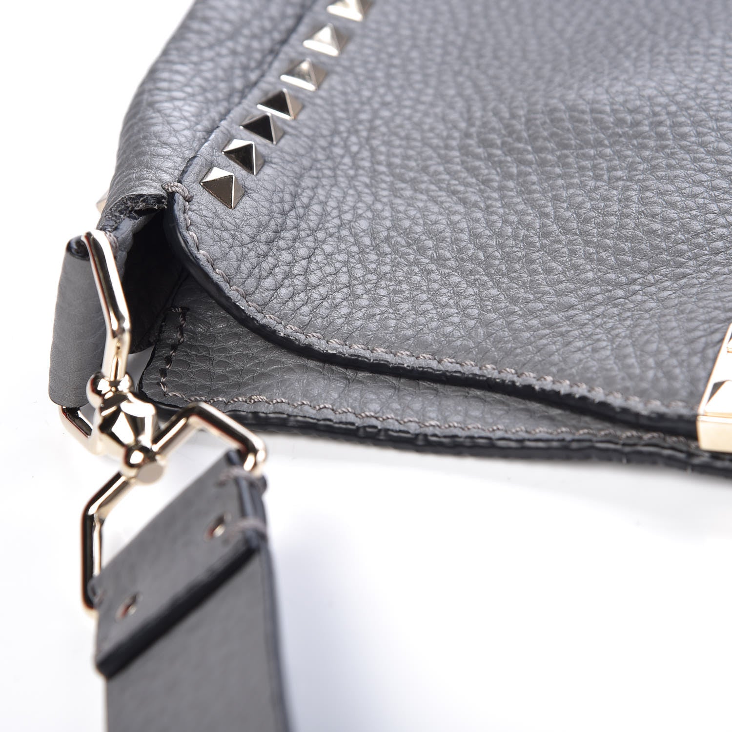 Valentino Garavani Pebbled Calfskin Small Rockstud Flip-Lock Messenger Bag Pebble 8 of 10
