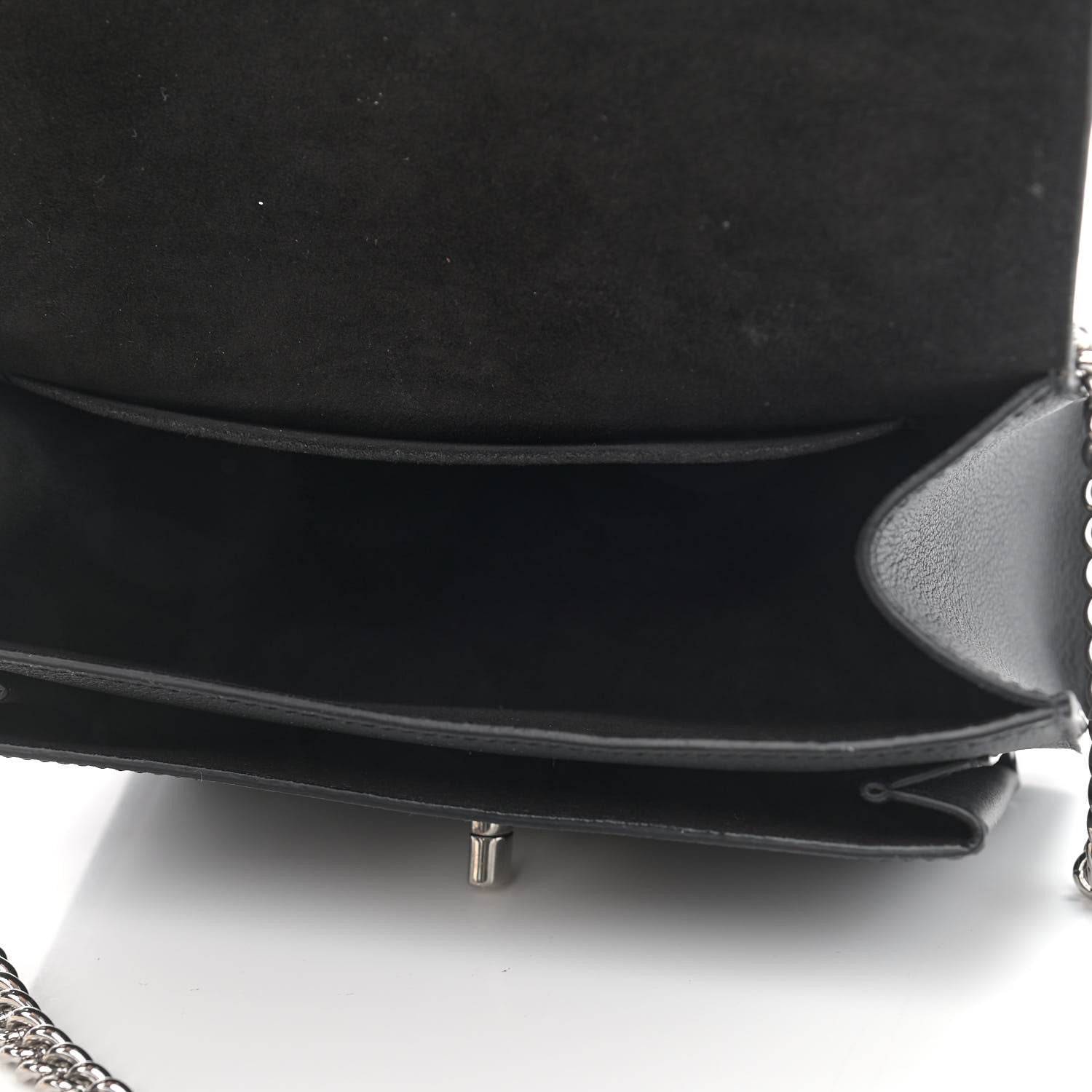Louis Vuitton Soft Calfskin Mylockme Chain Bag BB Black 5 of 14