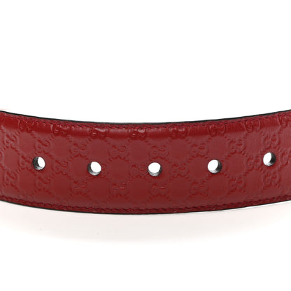 Gucci Soft Microguccissima Margaux Calfskin Belt 85 34 Rosso 5 of 6
