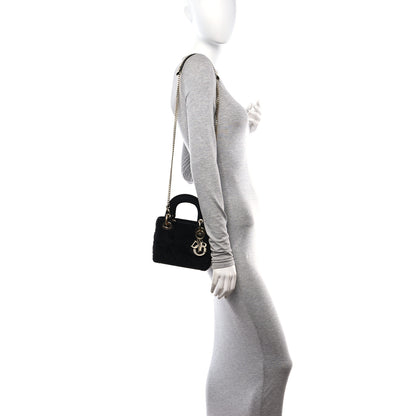 Christian Dior Velvet Mini Lady Dior Black 2 of 14