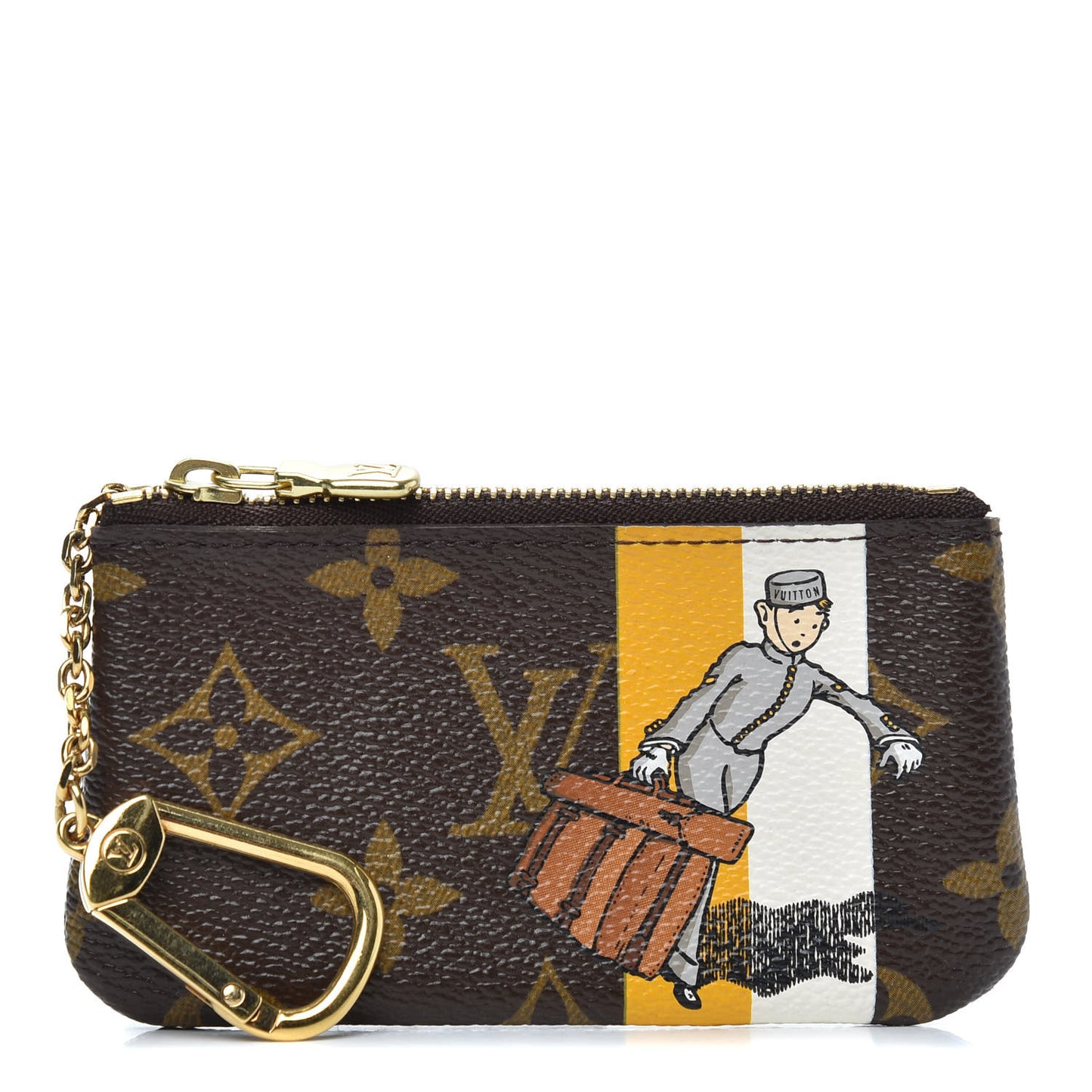 Monogram Groom Key Pouch