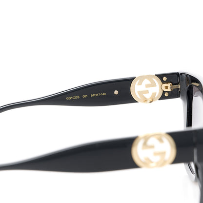 Gucci Acetate Square Frame Chain Sunglasses GG1023S Black 5 of 9
