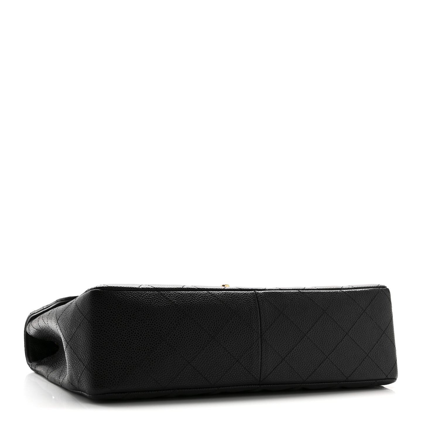 Caviar Quilted Jumbo Single Flap Black