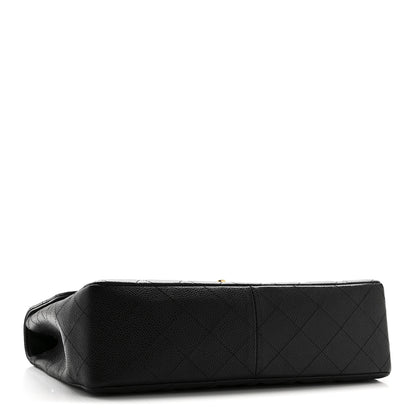 Chanel Caviar Quilted Jumbo Single Flap Black 4 of 11
