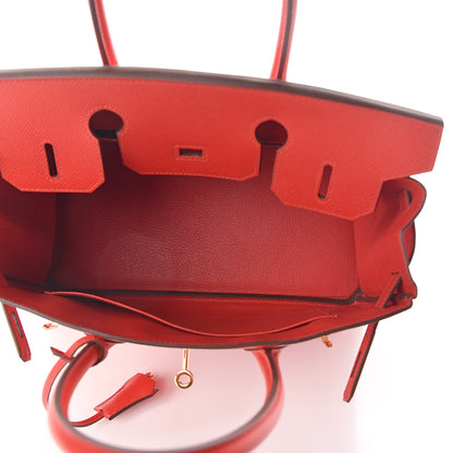 Hermes Epsom Birkin 30 Rouge De Coeur 7 of 31