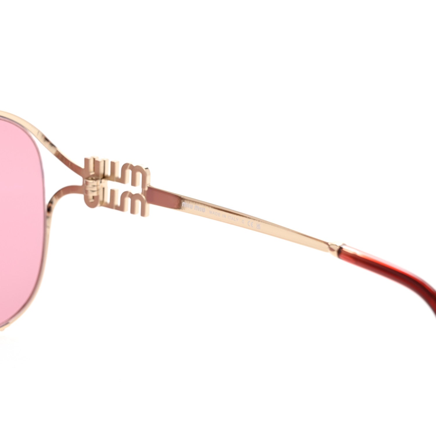 Miu Miu Metal Sunglasses SMU 52Z Pink 5 of 9