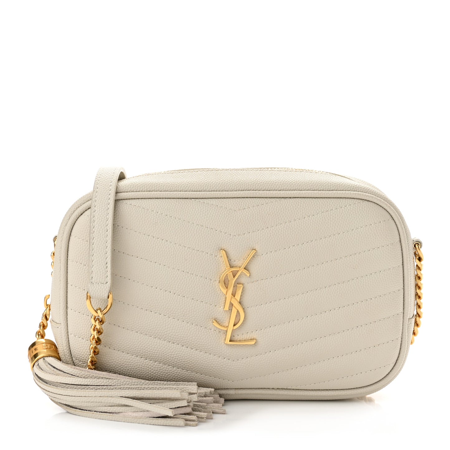 Grain De Poudre Matelasse Monogram Mini Lou Camera Bag Blanc Vintage