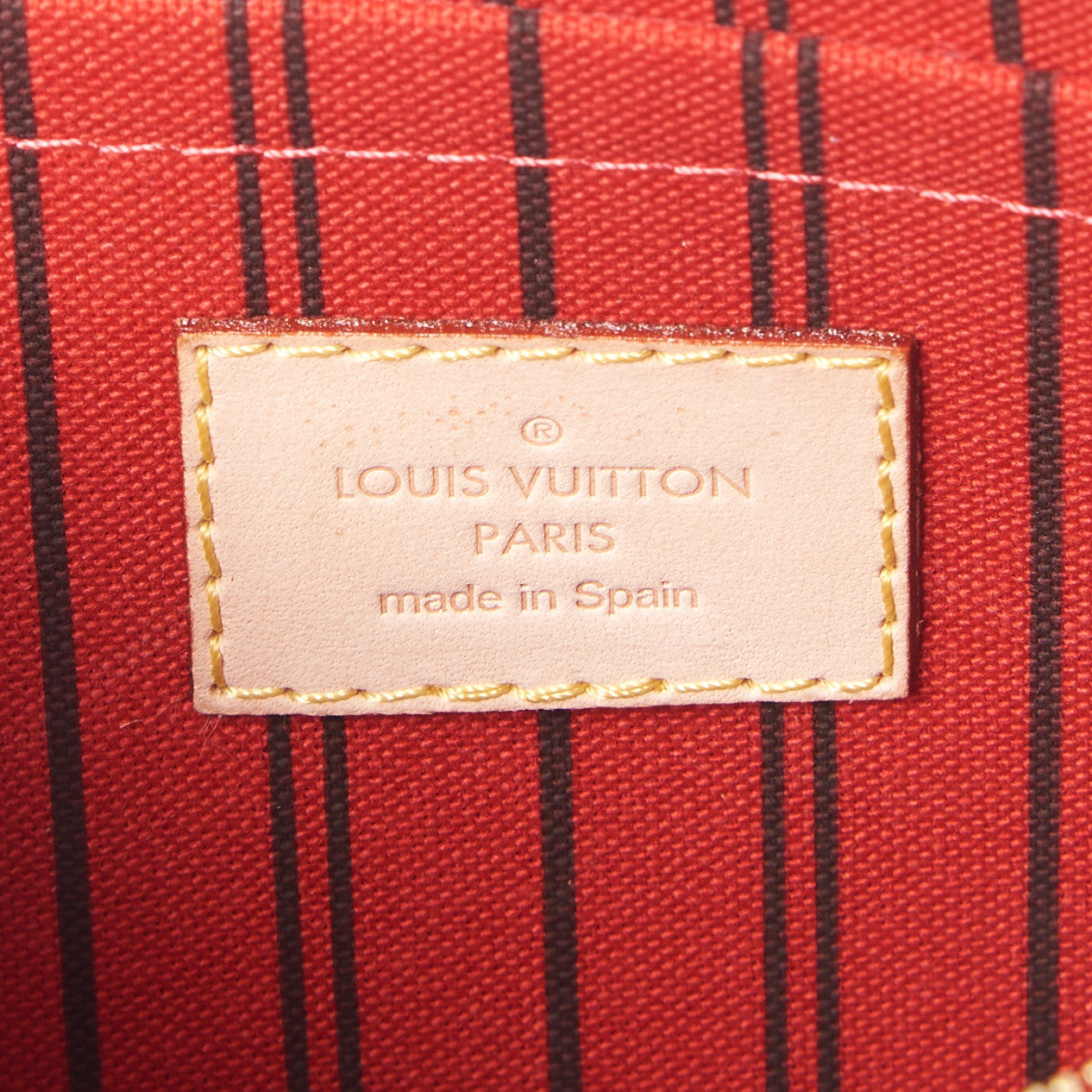 Monogram Neverfull MM GM Pochette Cherry
