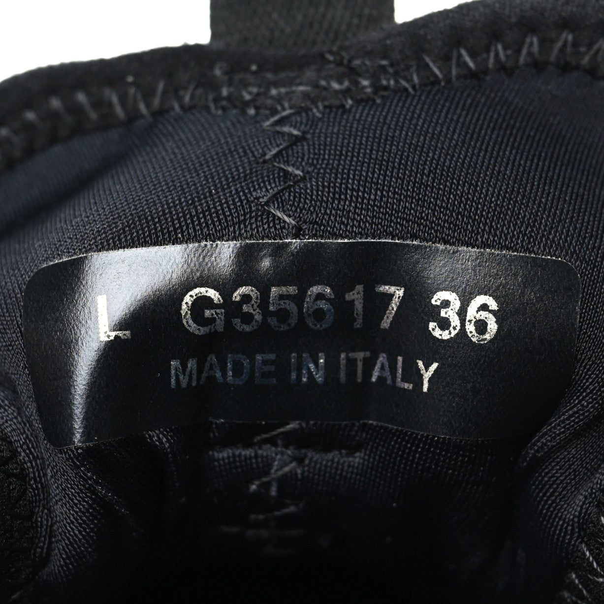 Velvet Calfskin Mixed Fibers CC Sneakers 36 Black