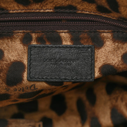 Dolce & Gabbana Lambskin Drawstring Shoulder Bag Black 6 of 10