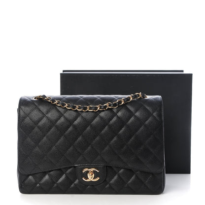 Chanel Caviar Quilted Maxi Double Flap Black 9 of 9