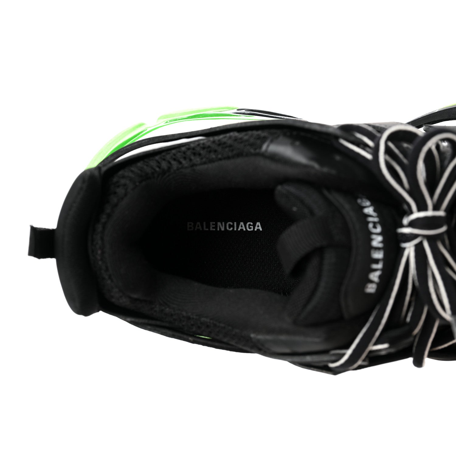 Balenciaga Mesh Nubuck Effect Fabric Glow in the Dark Womens Track Sneakers 40 Black Glow 8 of 8