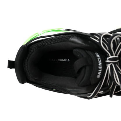 Balenciaga Mesh Nubuck Effect Fabric Glow in the Dark Womens Track Sneakers 40 Black Glow 8 of 8