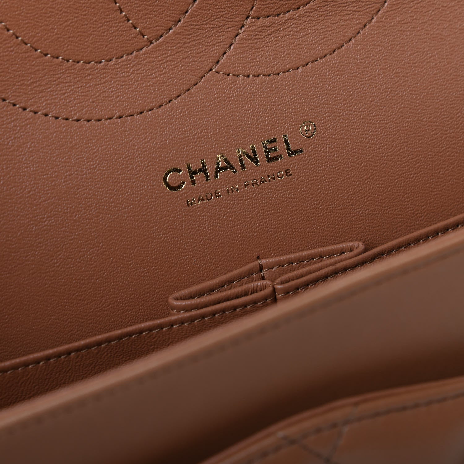 Chanel Lambskin Quilted Jumbo Double Flap Brown 8 of 9