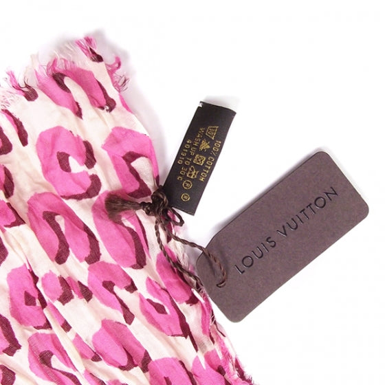 Sprouse Leopard Pareo Scarf Pink