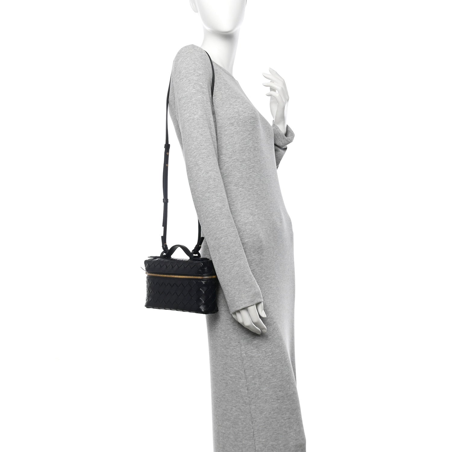Bottega Veneta Calfskin Intrecciato Bang Bang Vanity Case Nocturnal 2 of 10
