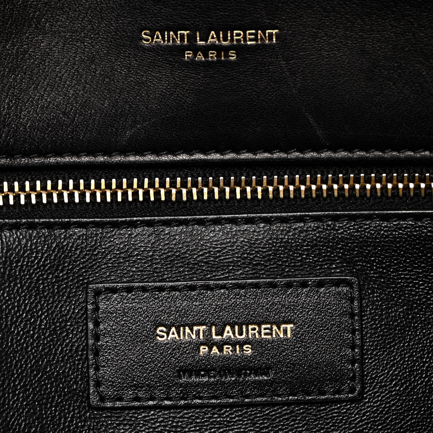 Saint Laurent Lambskin Quilted Sade Puffer Envelope Clutch Black 6 of 9