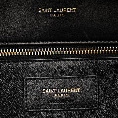 Saint Laurent Lambskin Quilted Sade Puffer Envelope Clutch Black 6 of 9