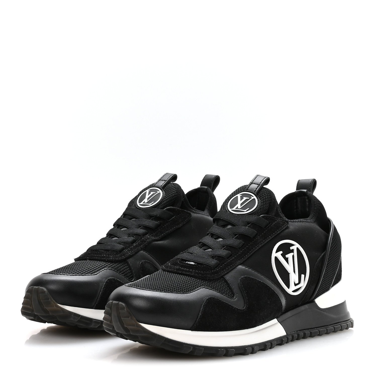 Louis Vuitton Calfskin Run Away Sneakers 37 Black 4 of 10