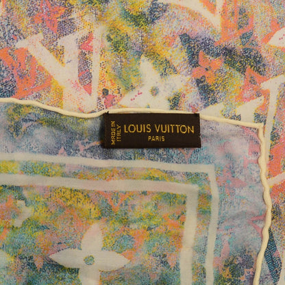 Louis Vuitton Silk Monogram Richard Prince Watercolor Scarf 5 of 5