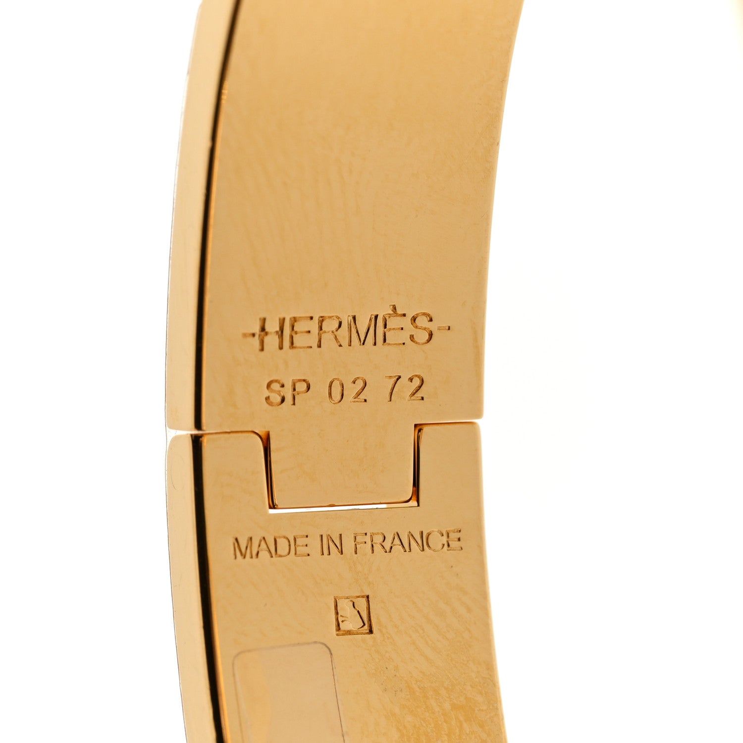 Hermes Enamel Narrow Clic Clac H Bracelet PM Rose Candeur 4 of 5