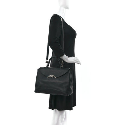 Moynat Taurillon Blush Calfskin Gabby MM Black 2 of 11