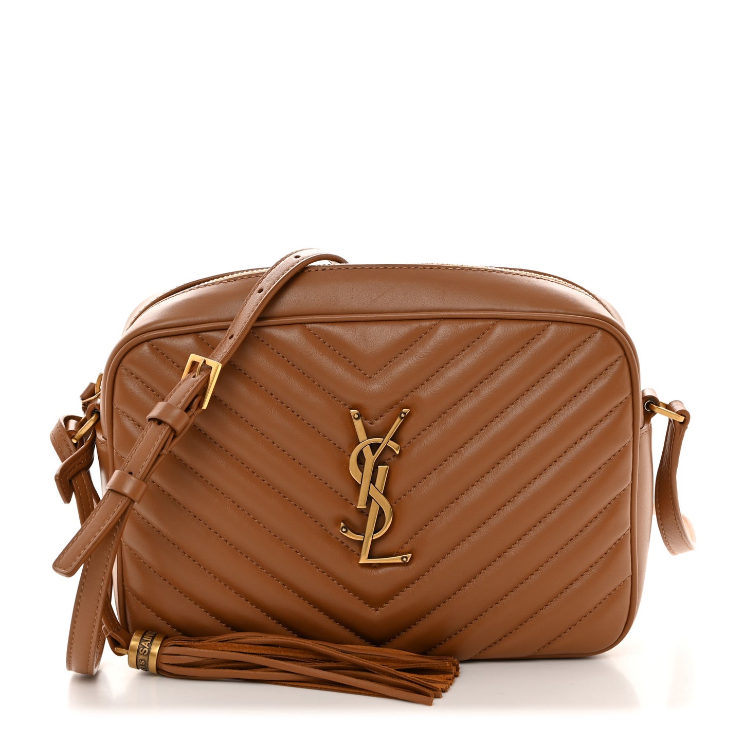 Calfskin Matelasse Monogram Lou Camera Bag Cinnamon