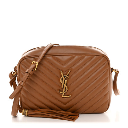 Saint Laurent Calfskin Matelasse Monogram Lou Camera Bag Cinnamon 1 of 10