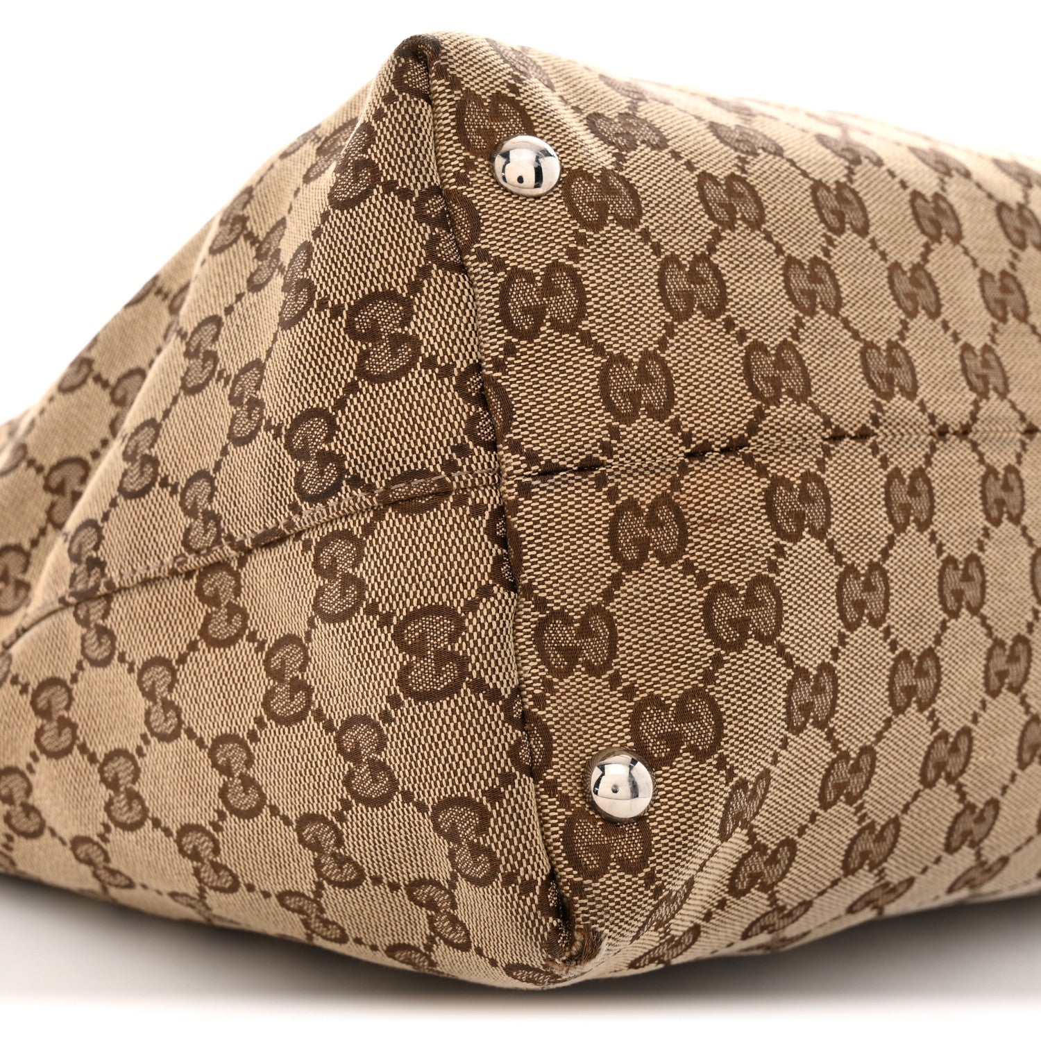 Gucci Monogram Medium Icon Bit Tote Dark Brown 9 of 10