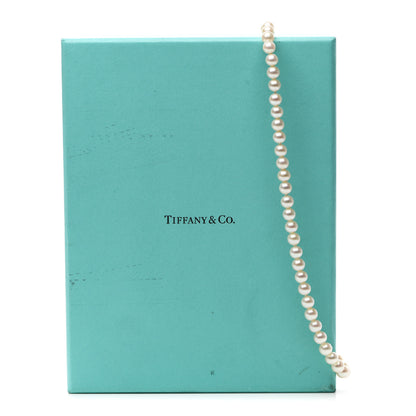 Tiffany Sterling Silver Freshwater Pearl 6-7mm Ziegfeld Necklace 6 of 6