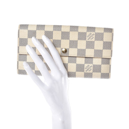 Louis Vuitton Damier Azur Sarah Wallet 2 of 9