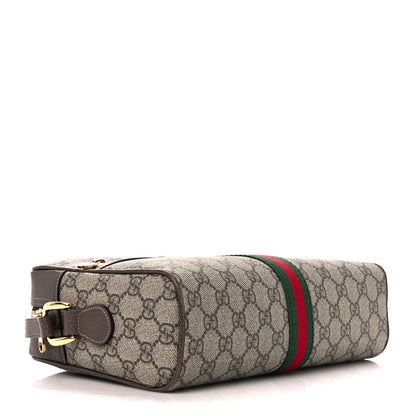 Gucci GG Supreme Monogram Web Small Ophidia Shoulder Bag Brown 4 of 12