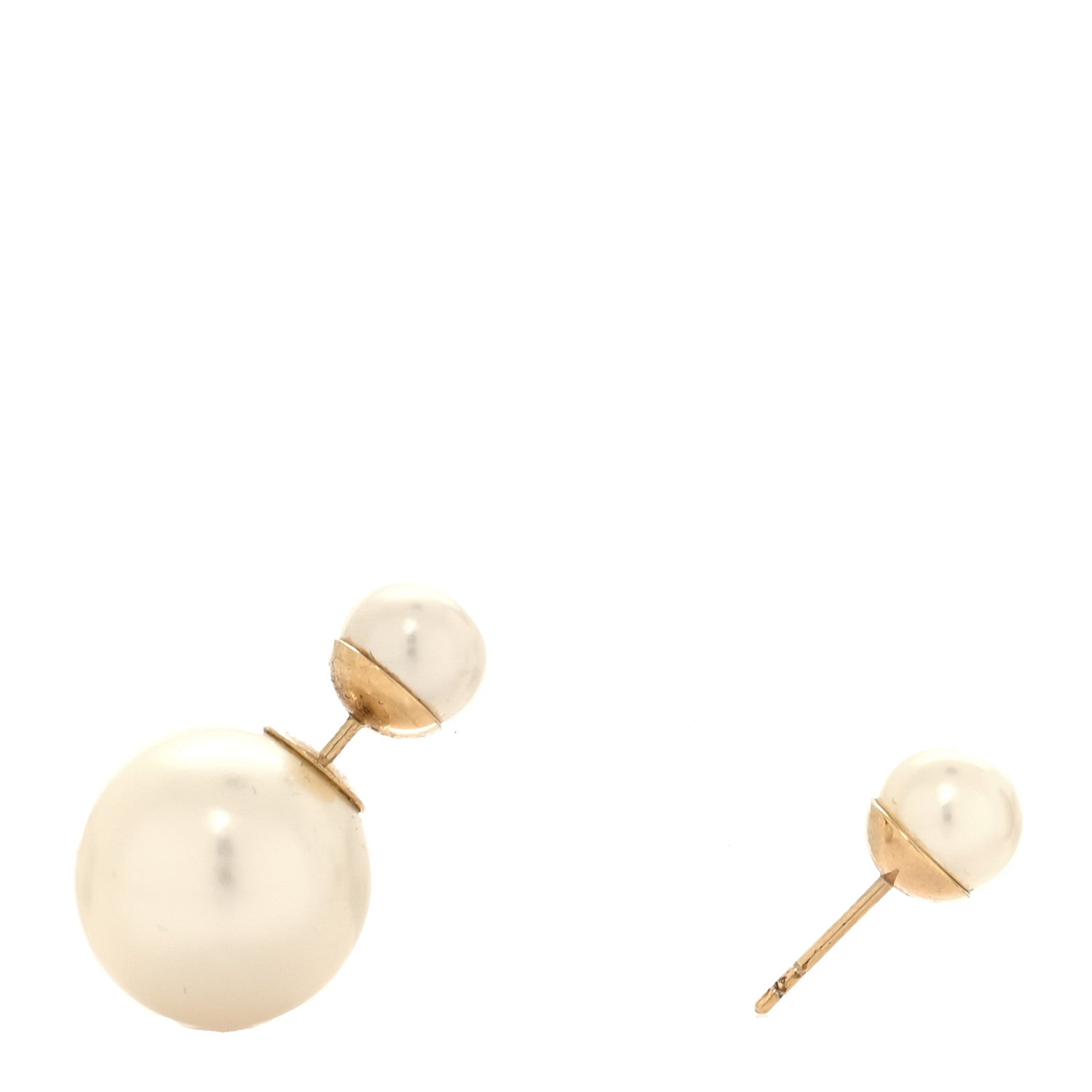 Christian Dior Pearl Mise En Dior Tribal Earring Gold 1 of 5