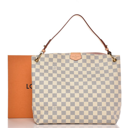 Louis Vuitton Damier Azur Graceful PM Rose Ballerine 9 of 9