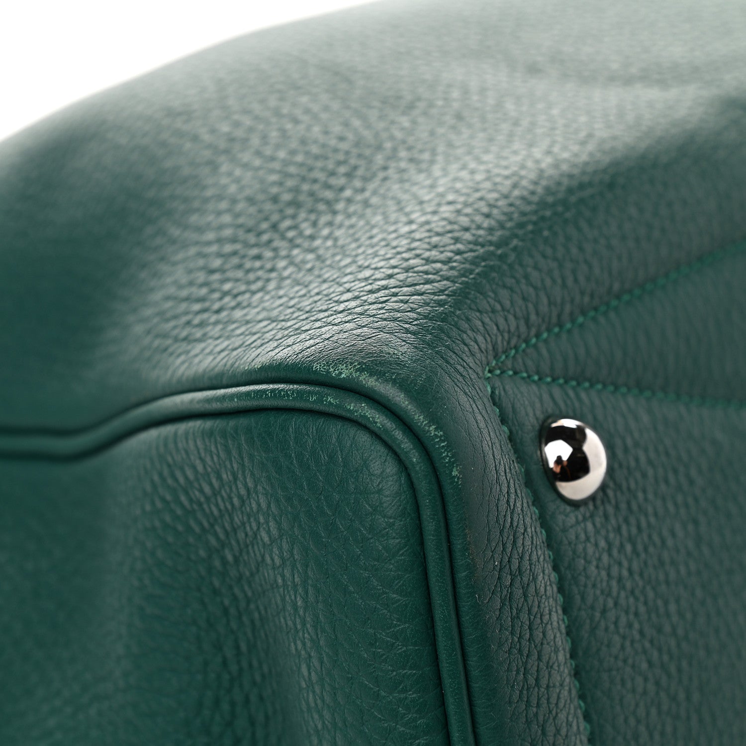 Hermes Taurillon Clemence Victoria II 35 Malachite 7 of 11
