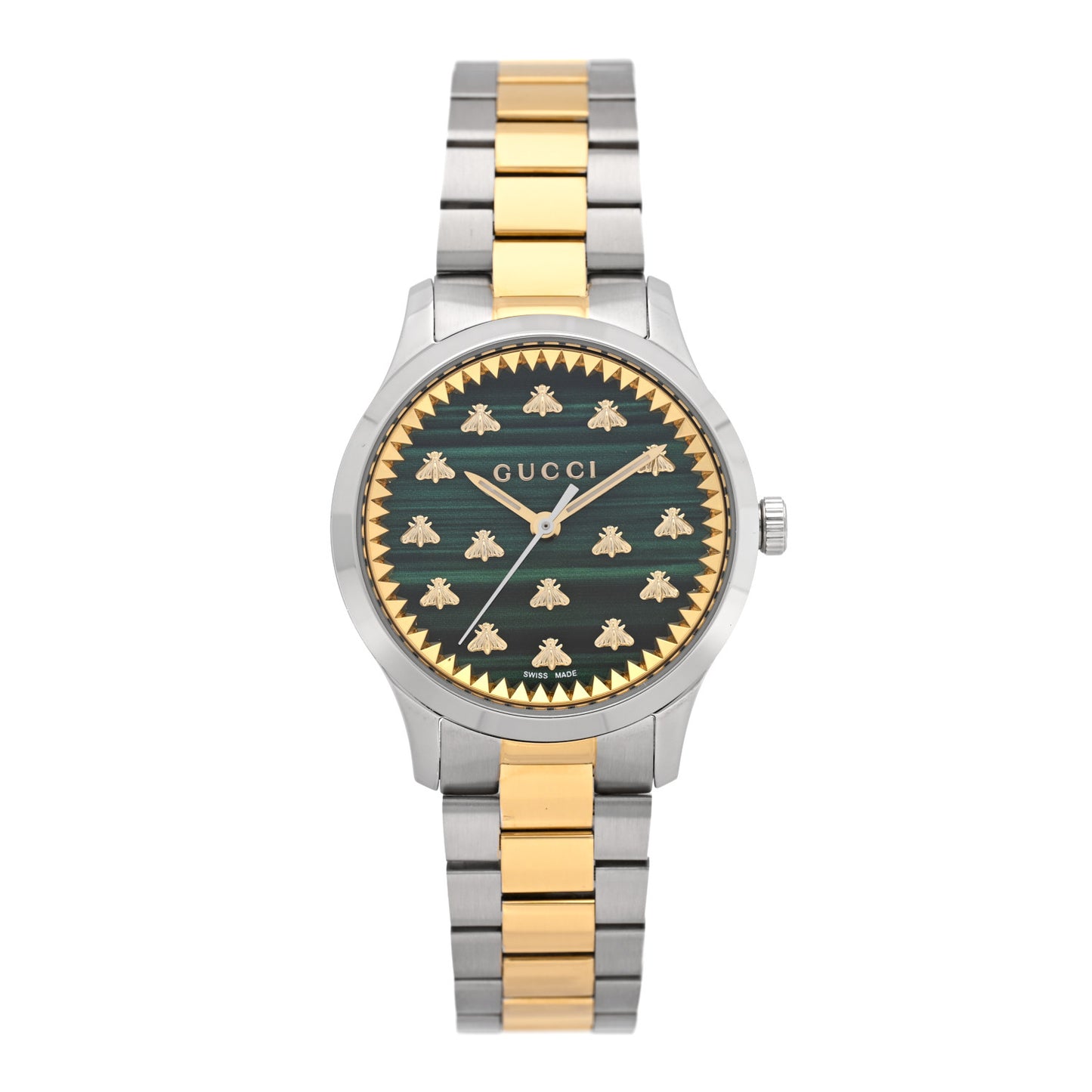 Stainless Steel Malachite 32mm G-Timeless Bee Quartz Watch