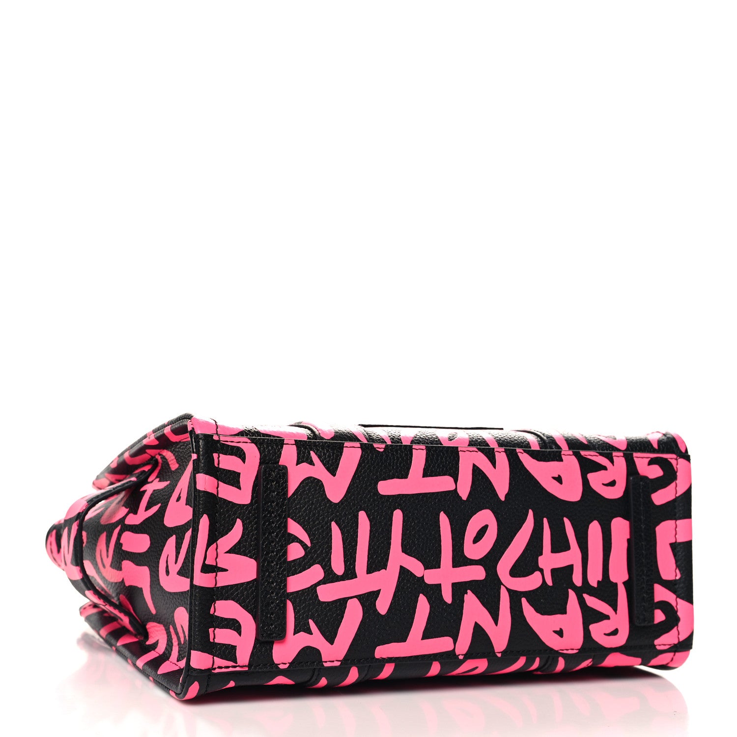 Marc Jacobs X STEPHEN SPROUSE Grained Calfskin Medium The Tote Bag Pink 2 of 9
