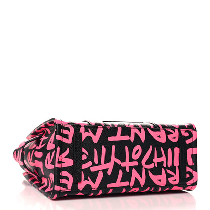 Marc Jacobs X STEPHEN SPROUSE Grained Calfskin Medium The Tote Bag Pink 2 of 9