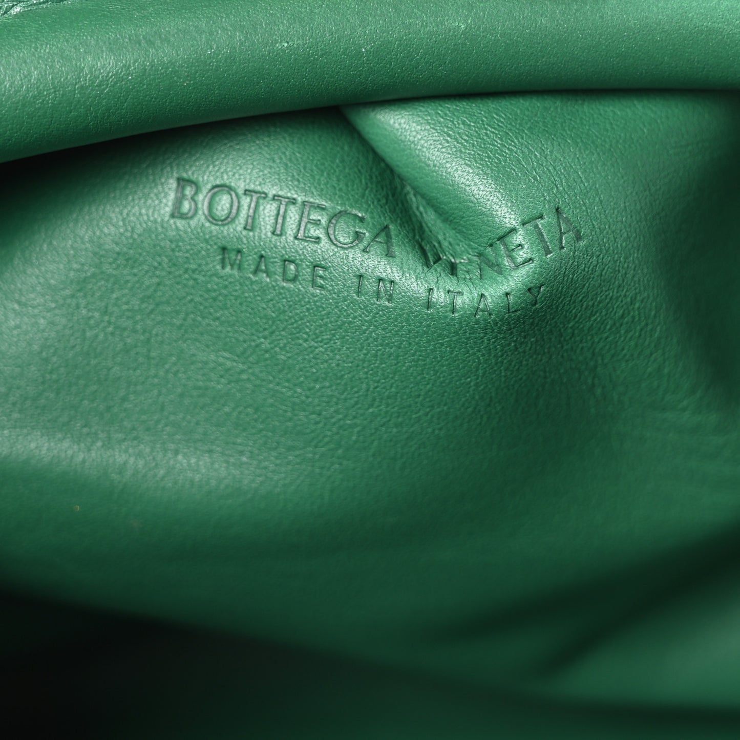 Smooth Butter Calf The Pouch Oversized Clutch Racing Green