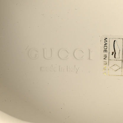 Gucci Laminated Nappa Crystal Web Bee Embroidered Trapuntata Womens Ace Platform Sneakers 41 Argento 7 of 8