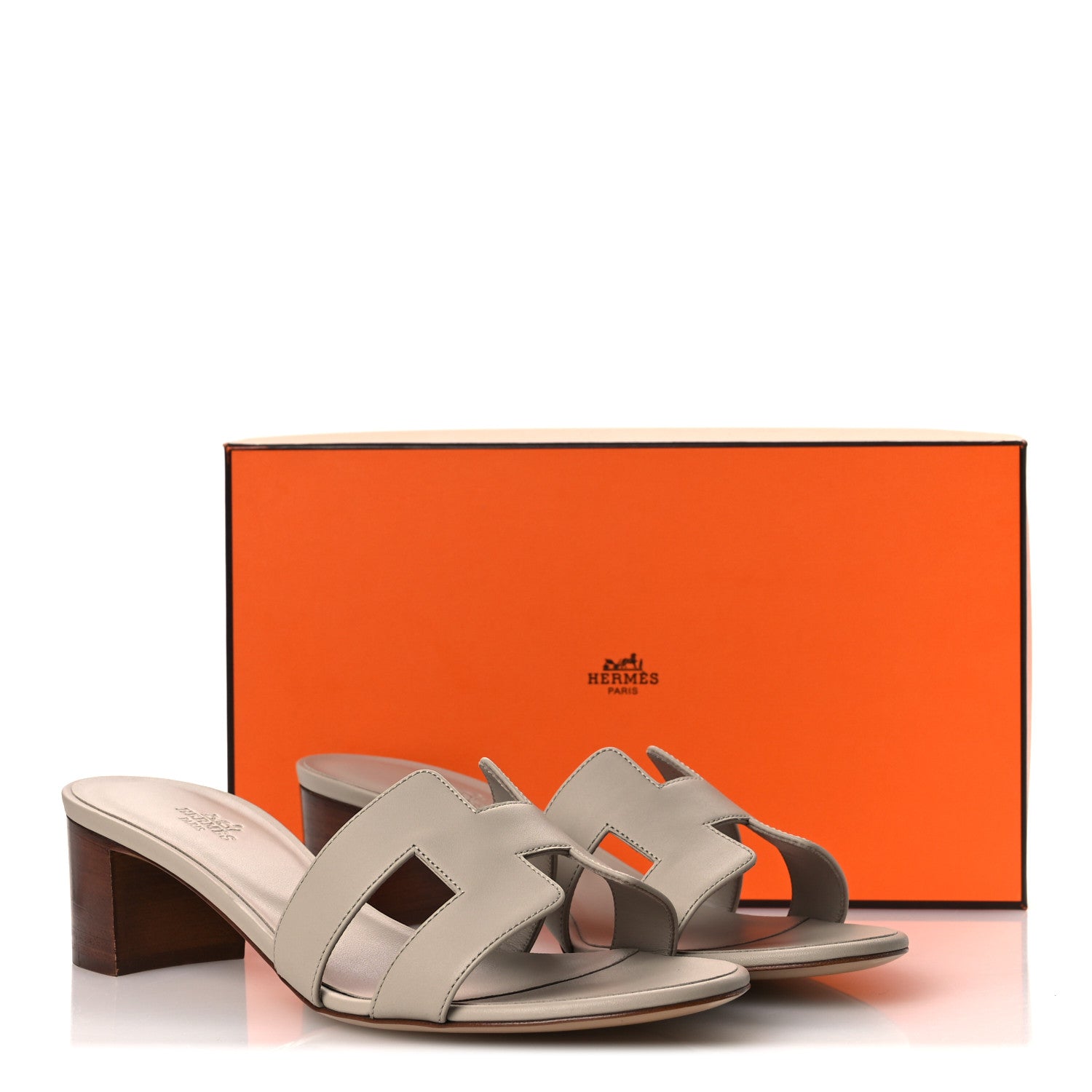 Hermes Calfskin Oasis Sandals 41 Beige Nude 11 of 11