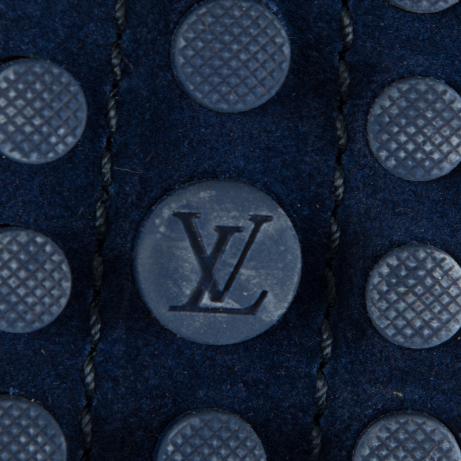 Louis Vuitton Suede Oxford Ballerina Flats 38 Blue Nuit 6 of 7